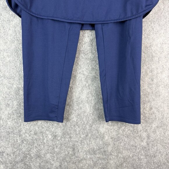 Sonic Slimmers Kathleen Kirkwood Athletic 2 In 1 Skirt Leggings L Blue Sporty - Picture 3 of 10